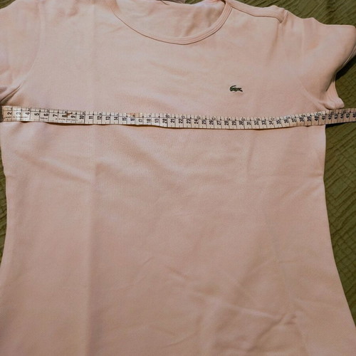 Lacoste pique women's shirt used, soft pink