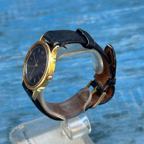 Seiko 5Y31-6030 quartz women's watch vintage used, black dial