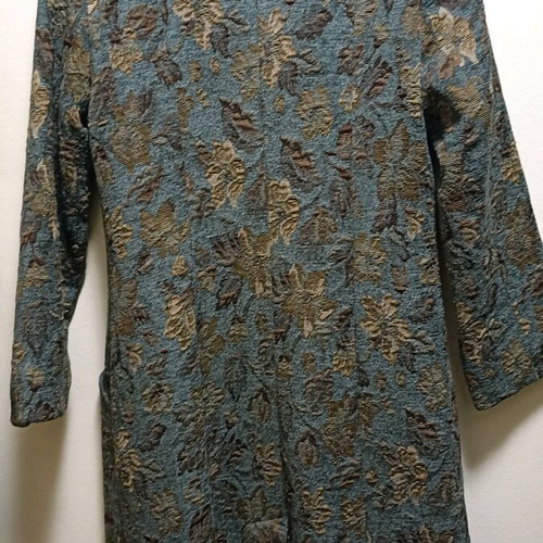 Wool Polyester Coat in Khaki Beige, Size M, Like New