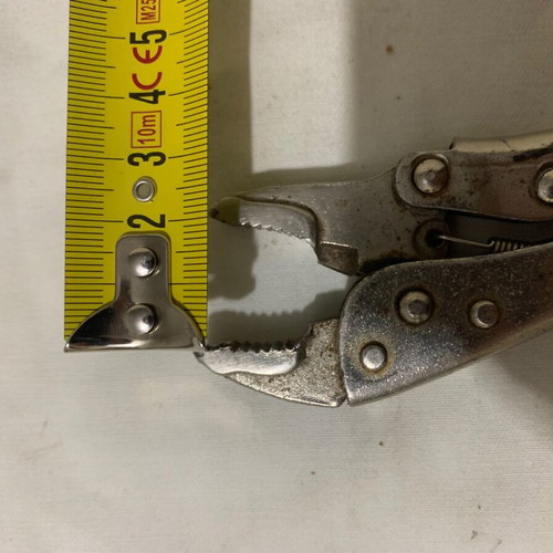 Grip locking pliers used, set of 2