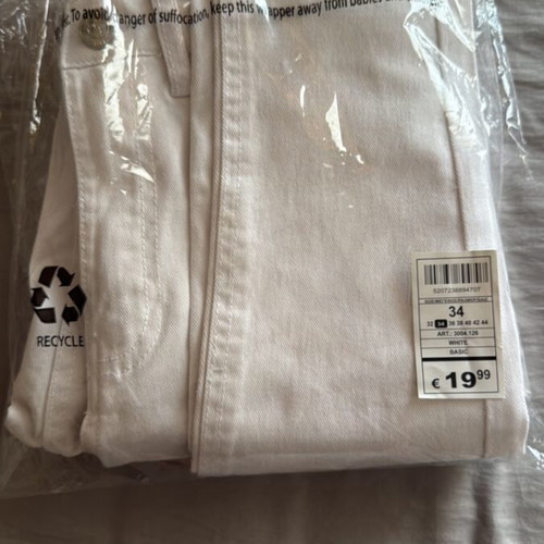 Women's white pants size 34 PNKW new