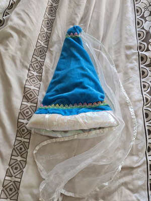 Carnival hat used with painted spots