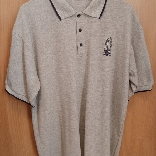 Men's Polo Shirt gray XL like new The Hotel Show Dubai 2008