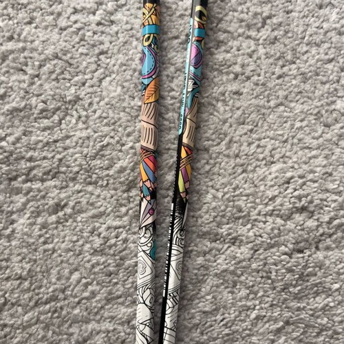2B pencils new, colorful designs, set of 2