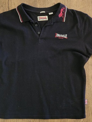 Lonsdale London Polo μπλούζα μεταχειρισμένη, slim fit, μέγεθος M/L, μαύρο