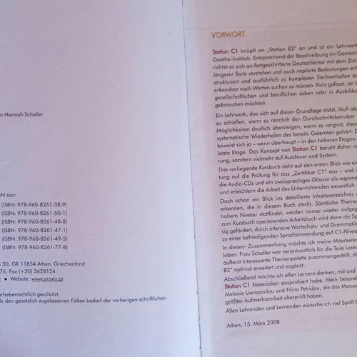 German Language Learning Books used, B2 Level, Set of 6