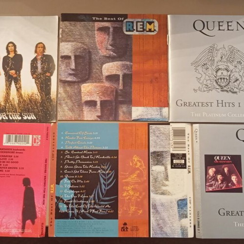Booklets used, The Doors, R.E.M, Queen collection