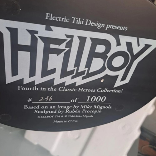 Hellboy Limited Edition Statue New, Number 236 of 1000