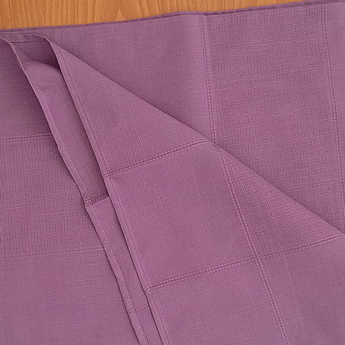 Purple tablecloth with checkered pattern, new, 180x140 cm