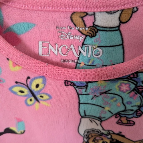 Encanto Disney pajamas like new, size 8-9, pink
