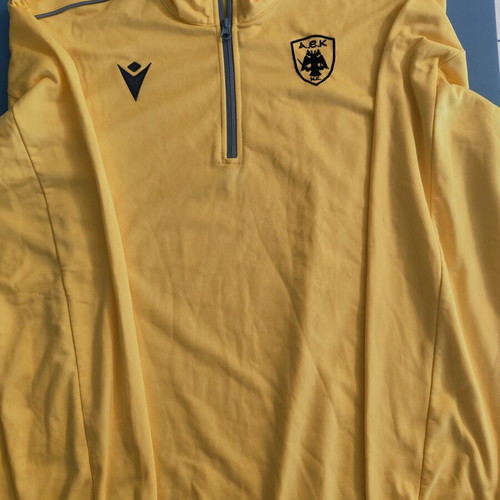 AEK H.C. handball training quarter-zip shirt Macron XXL