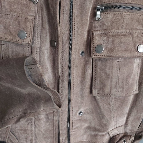 Zara leather jacket used, suede, size XS