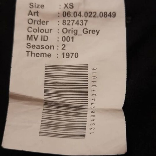 Icono Checked High-Waist Pants Grey New XS