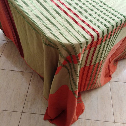 Summer blanket super king size with 2 Oxford percale pillowcases