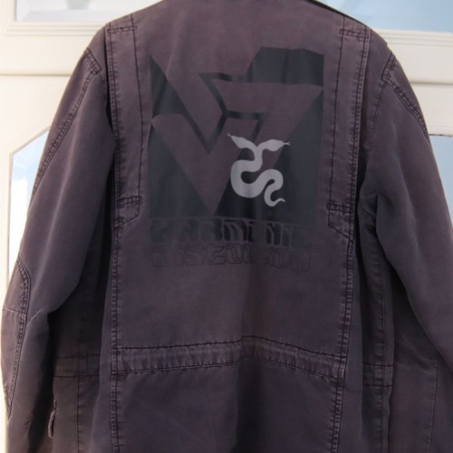 Diesel 90s jacket used, brown, size XL, warm with details