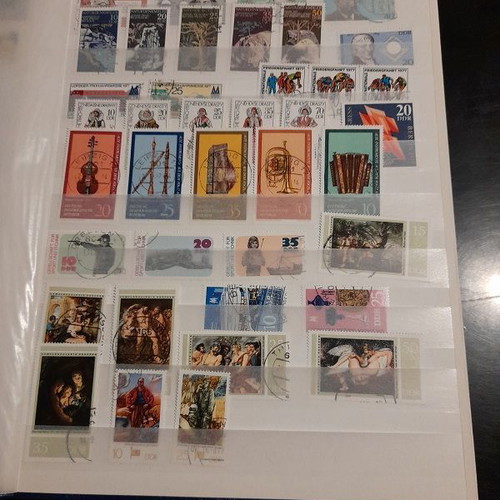 DDR East Germany stamp collection like new, A4 album with 16 pages