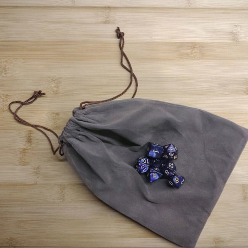 DnD dice set in velvet pouch new, 14 colors available