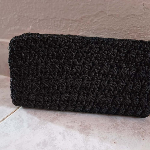 Handmade Knitted Wallet New Black