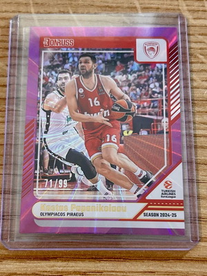 Κάρτα Κώστας Παπανικολάου Ολυμπιακός Panini Euroleague 2024-25 71/99 Νέα