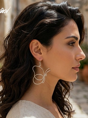 Lunar Chrysalis earrings new, asymmetrical silver butterflies