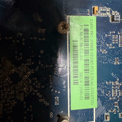 Sapphire ATI Radeon X1650 Pro κάρτα γραφικών 256MB GDDR3 μεταχειρισμένη