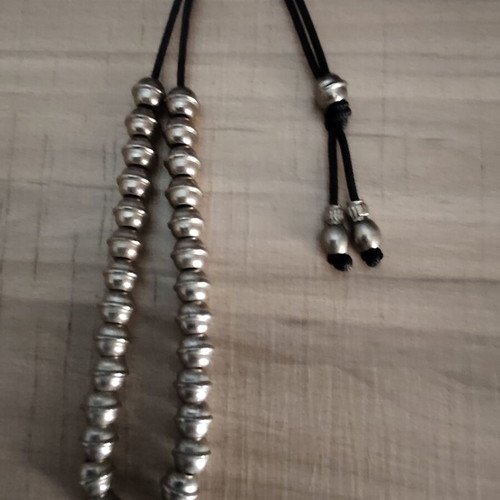 Handmade worry beads with metal beads