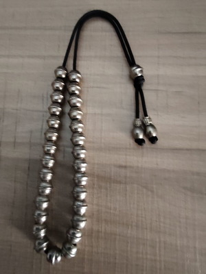 Handmade worry beads with metal beads