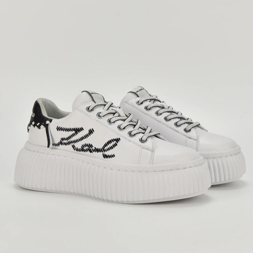 Karl Lagerfeld women's lightweight sneakers like new, black and white