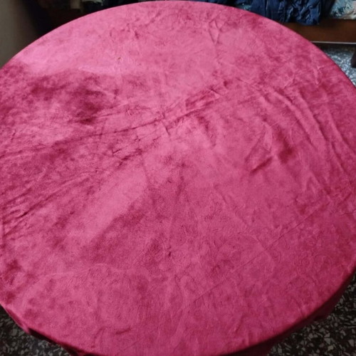 Rotonda table used with red tablecloth