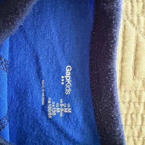 Gap kids' t-shirt size M like new, blue
