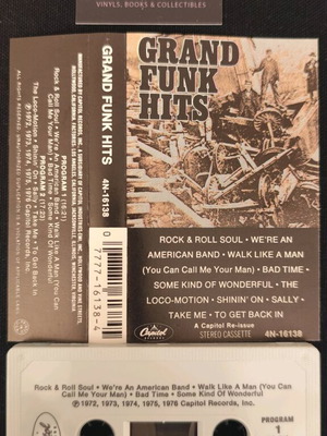 Grand Funk Hits cassette used, rock