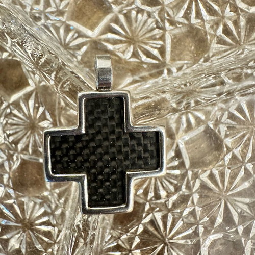 Visetti cross unisex with black onyx like new