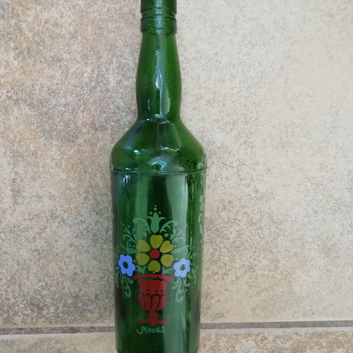 Collectible Bost bottle used with 1970 painting