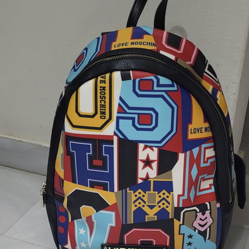 Authentic Love Moschino Multi Graphic Backpack (Excellent Condition / Like New)