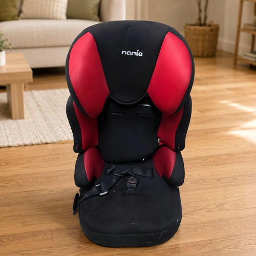 Nania Beline SP car seat used, 9–36 kg, group 1-2-3, red-black