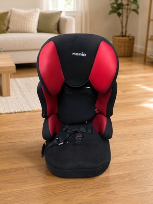 Nania Beline SP car seat used, 9–36 kg, group 1-2-3, red-black