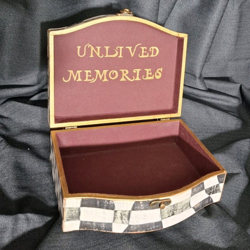 Hand-painted wooden storage box made to order