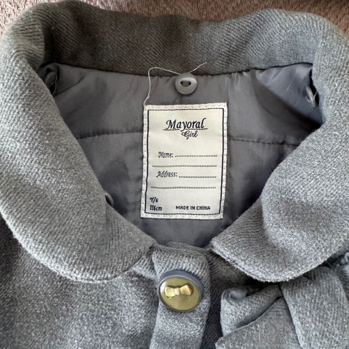 Mayoral children's coat gray like new, size 116 cm