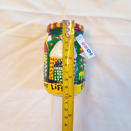 Magic Village Ioanart Handmade Glass Vase New