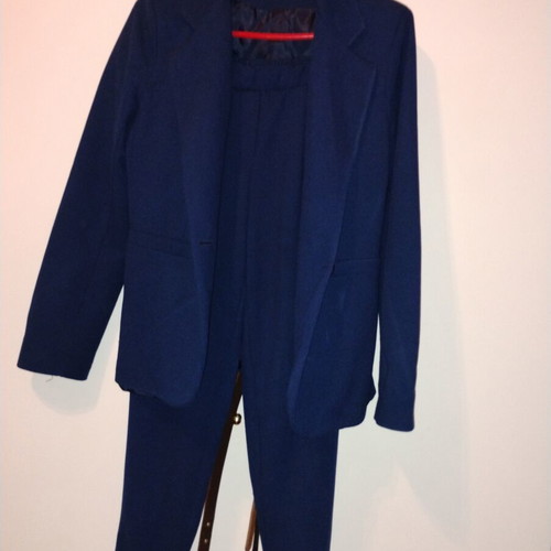 Anel blue women's suit set used, size small