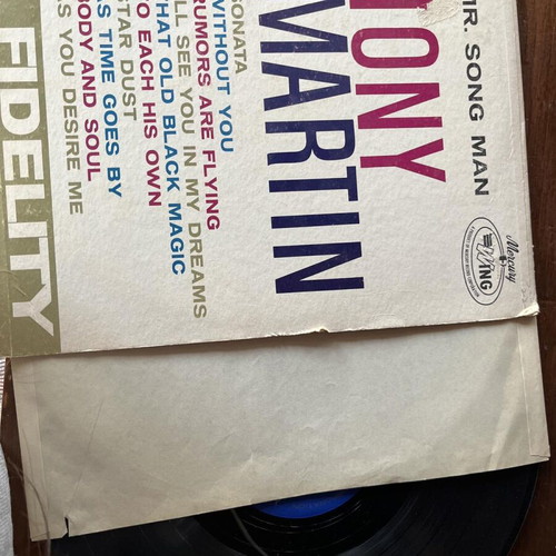 Tony Martin Mr. Song Man used traditional pop vinyl