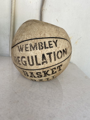 Wembley basketball ball used, 1960s in good condition