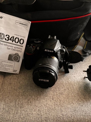 Nikon DSLR Фотоапарат D3400 Crop Frame Черен