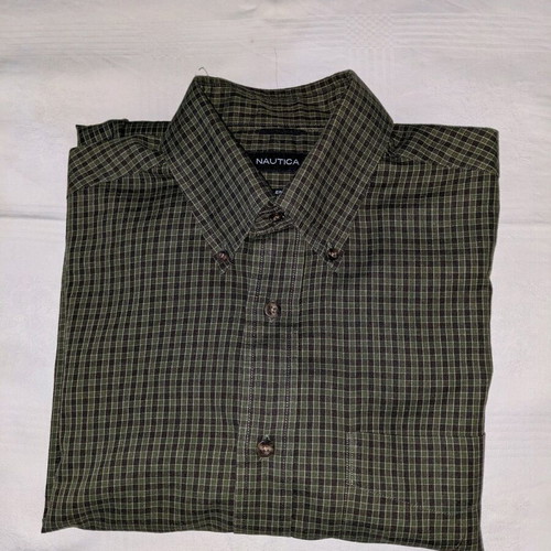 Nautika men's shirt size M with long sleeves, like new, green