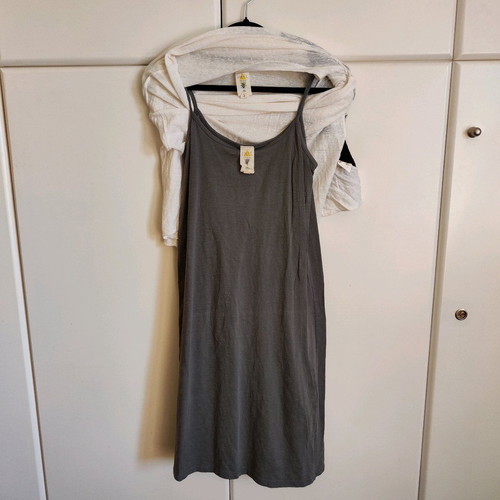 Heel Athens Lab Double Asymmetrical Dress "Cat" - 100% Linen & Organic Cotton - Size S