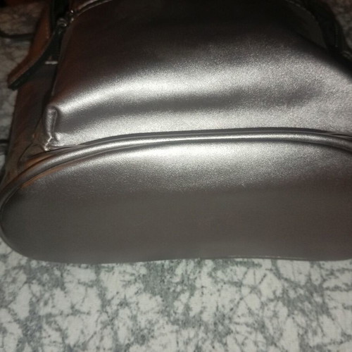 Bershka backpack bag like new, silver