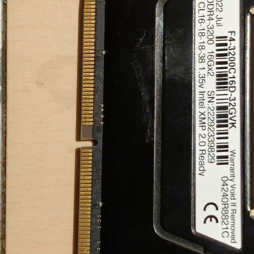 Ripjaws 16GB DDR4 3200 memory module