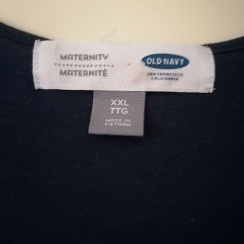 Old Navy Maternity Nursing Shirt dark blue XXL like new, viscose