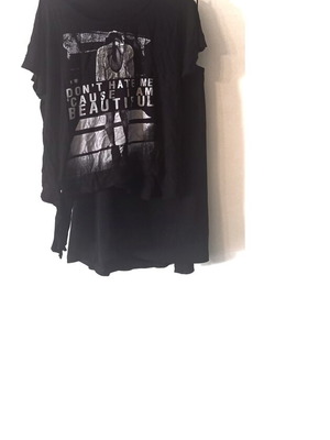 Σετ φούστα και μπλούζα plus size Silky Collection σαν καινούργιο, μαύρο