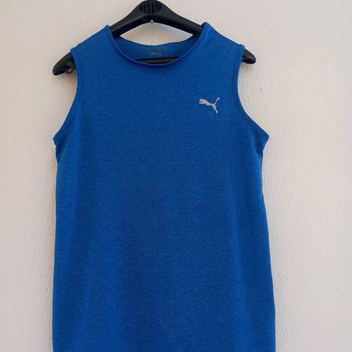 Puma sleeveless sports shirt like new, blue, size S